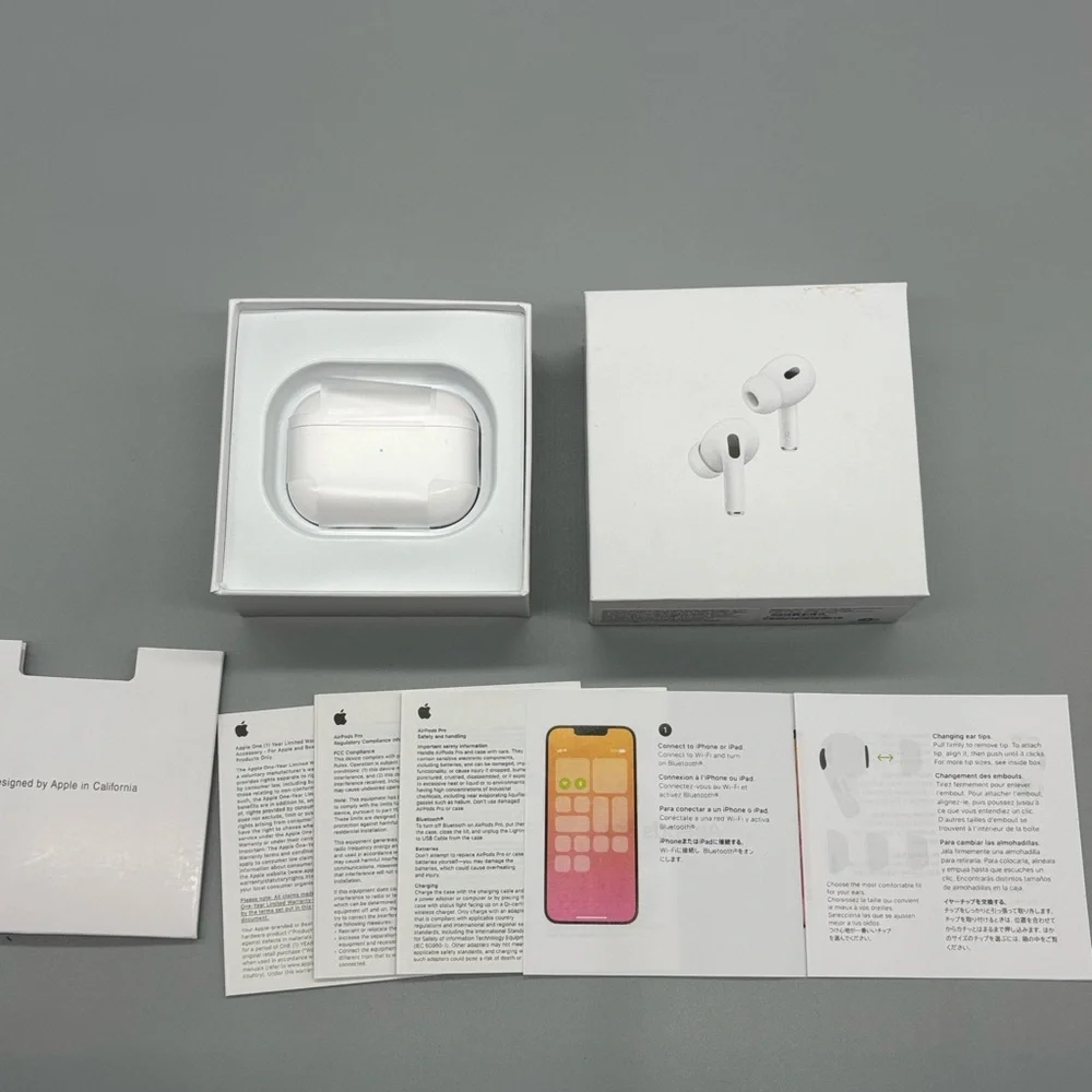 Apple White AirPods Pro 2 with MagSafe wireless charging